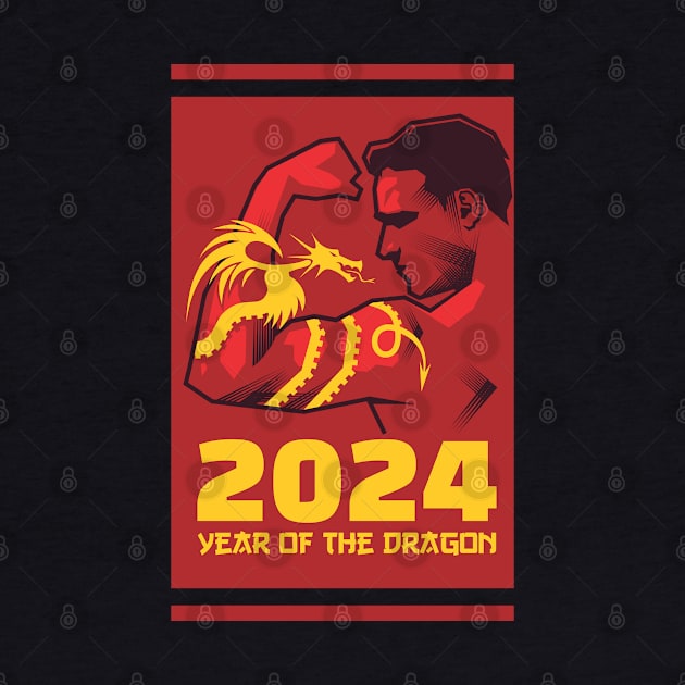 Year of The Dragon - Chinese New Year - 2024 by Vector-Artist